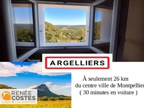 Vente viager 3 pièces 70 m² à Argelliers (34380), 123 525 €