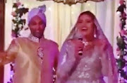 Sanjay Nanran and Tahrir Rasool at their wedding on December 28, 2018, at Kelvin Grove in Newlands