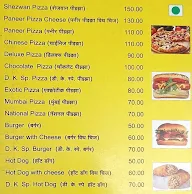 Dk Pizza menu 1