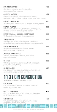 1131 Bar + Kitchen by House of Commons menu 5