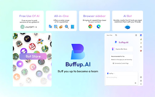 Buffup - AI Copilot of ChatGPT4 & Claude3 with 1K+ bots