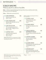 Blue Tokai Coffee Roasters menu 3