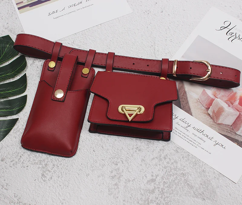 Title 7, All-Match crossbody borsttas net rood ins riemt...