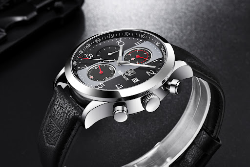 Title 12, Waterproof Business Mens Watch with Calendar. ...