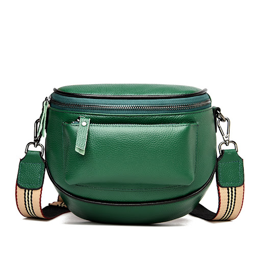 Title 11, Fashion Lady Leather Diagonal Saddle Bag, Styli...