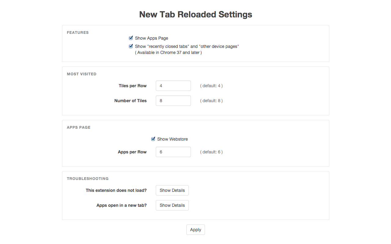 New Tab Reloaded Preview image 6