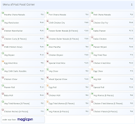 Fast Food Corner menu 1