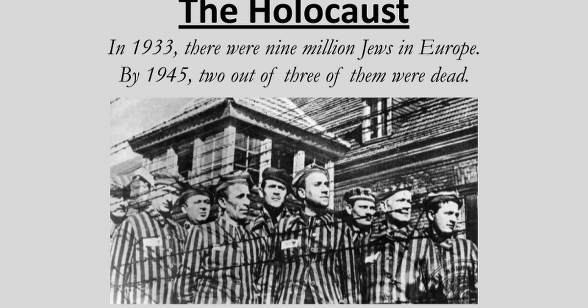 holocaust presentation google slides