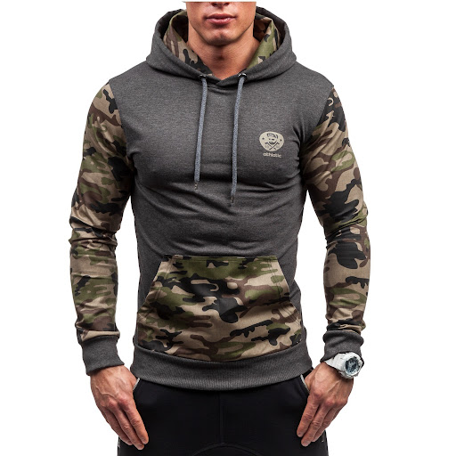 Title 3, Camouflage stitching sweater hooded