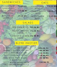 Blend Diet Cafe menu 1