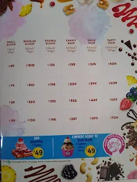 Baskin Robbins menu 1