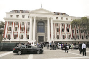  Outside Parliament  In Cape Town.