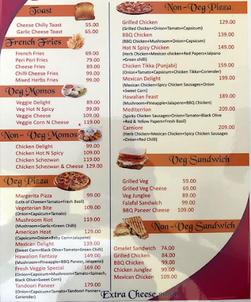 Sriyog Pizza Cafe menu 