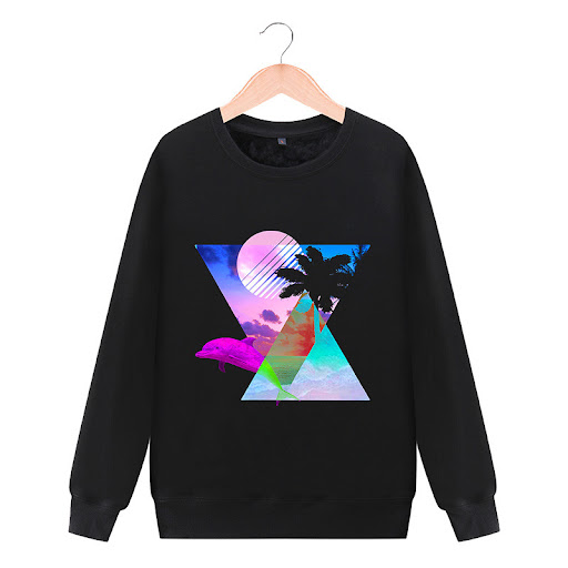 Title 6, Round neck sweater casual jacket