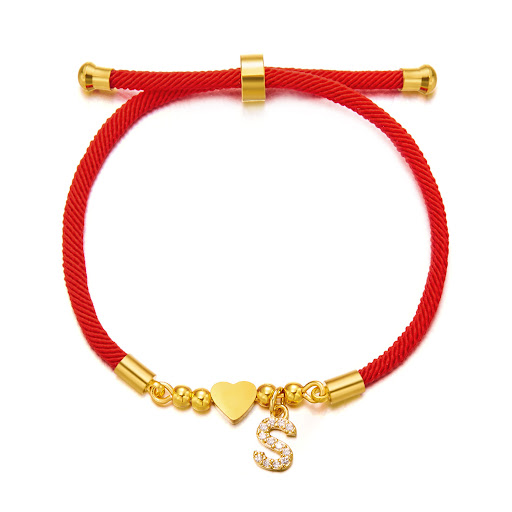 Title 5, Stainless Steel Letter Bracelet 26 English Lett...