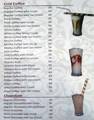 Cafe Crush menu 1