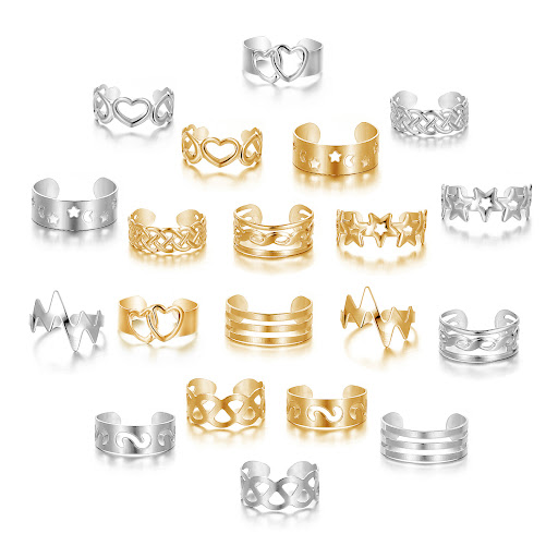 Title 2, Alloy Star Moon Toe Ring 10-piece Set. Enhance ...