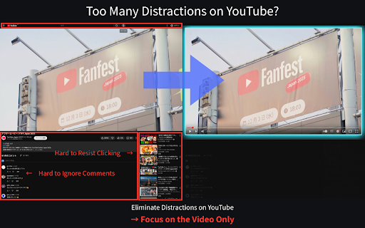 YouTube Focus Mode (Stay Focused on Videos) screenshot 1
