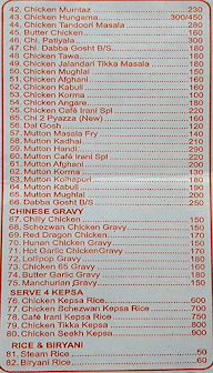 Cafe Irani menu 6