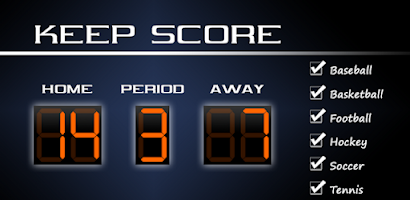 Keep Score - Scoreboard Screenshot