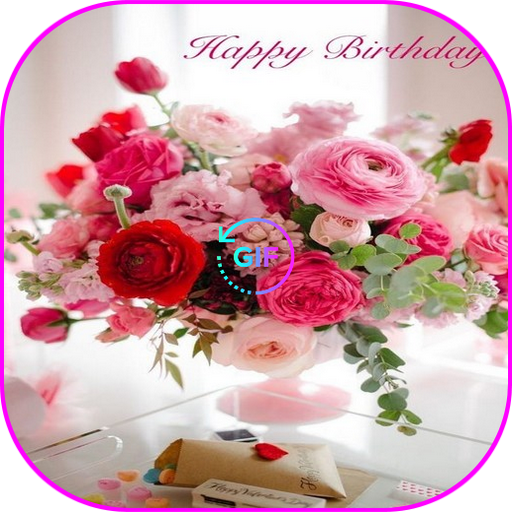 Happy Birthday Fleurs Images Gif Aplicații Pe Google Play