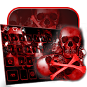 Blood skull 3D keyboard icon