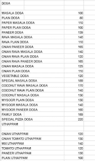 South Indian Cafe menu 7