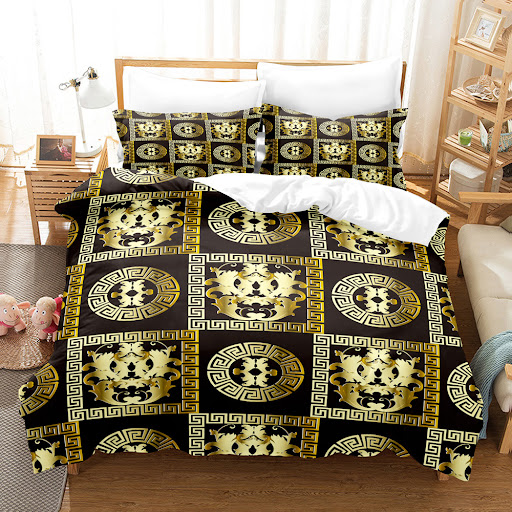 Title 17, New Brushed Chemical Fiber Digital Golden Patte...