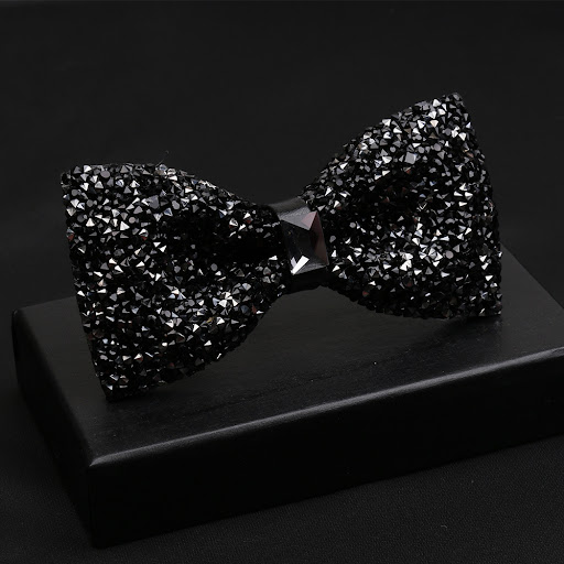 Title 9, Fashionable Mens Shiny Diamond Bow Tie Elevate...