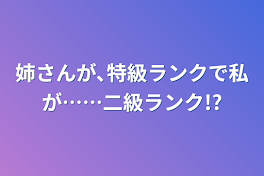 姉さんが､特級ランクで私が……二級ランク!?