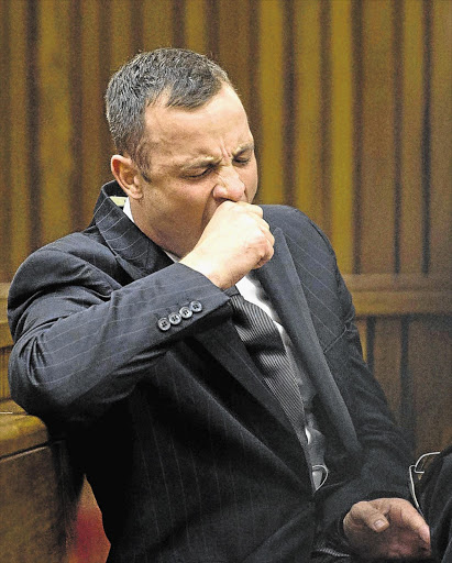 TIRING ORDEAL: Oscar Pistorius after his cross-examination