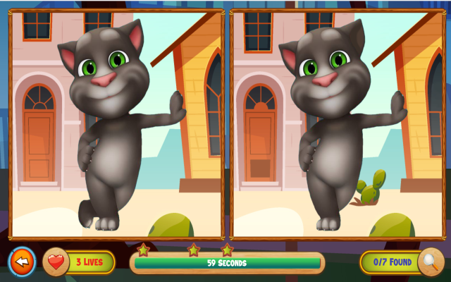 Talking Tom Differences Game Preview image 3