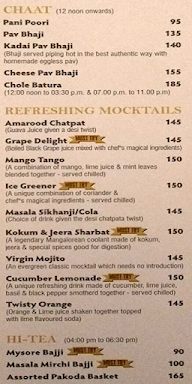 Flavours Restaurant menu 8