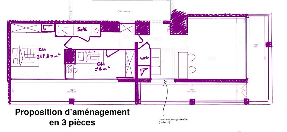 Vente appartement 3 pièces 70 m² à Paris 12ème (75012), 499 000 €