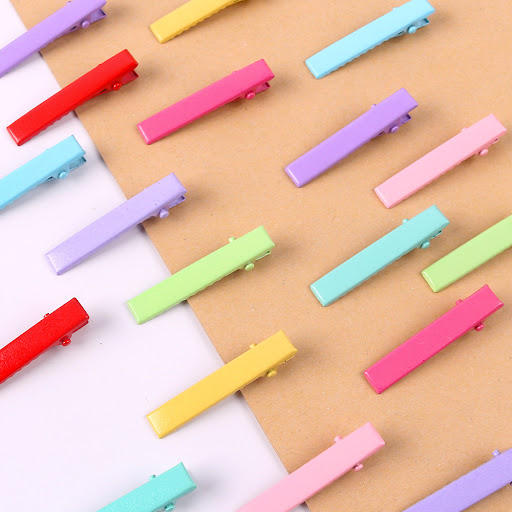 Title 4, DIY All-Matching Cream Glue Bangs Duckbill Clip...