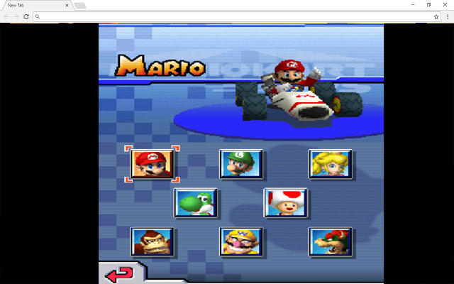 Mario Kart DS New Tab