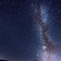 Cipressi sotto la via lattea di 