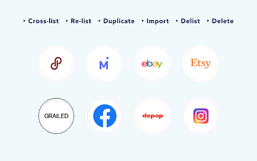 Re-list Duplicate Delete ebay Etsy 