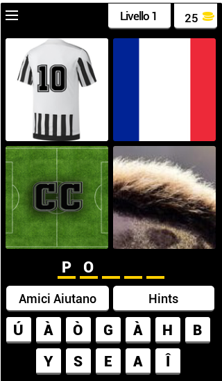 Android application Juve Quiz! screenshort