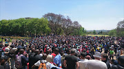 Wits protesting students. Picture Credit: Abigail Javier