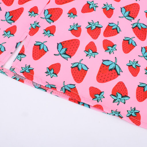Title 11, World Bank Cherry Print High Waist Hips Girls S...