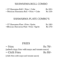 Shawarma Time menu 1