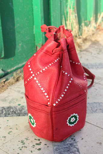 Title 5, Pure Handmade Sheepskin Bucket Bag Retro Style ...