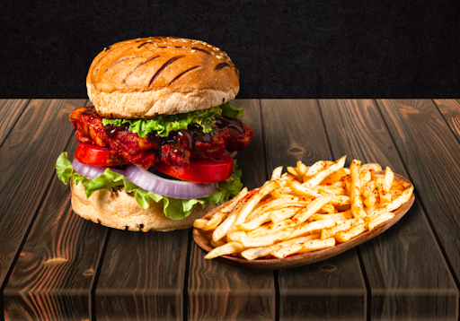 Barbecue Tendergrill Chicken Burger + French Fries