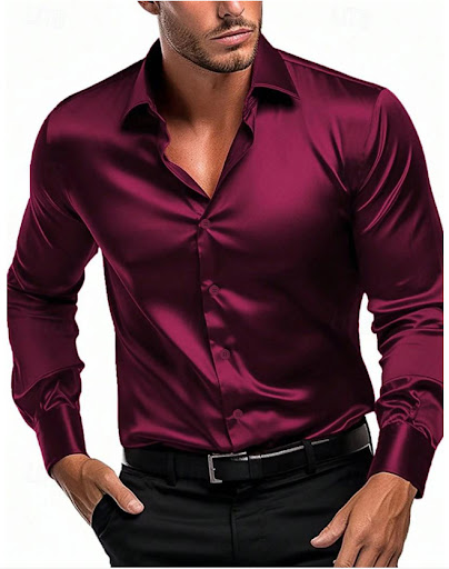 Title 6, Mens British Style Shirt Long Sleeve Classic D...