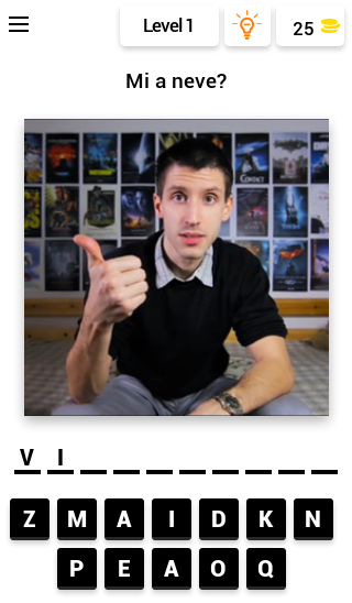 Android application Hungarian YouTube Quiz screenshort