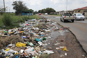 Sharpeville township in the Vaal triangle with potholes and garbage ever corner of the township under Emfuleni Municipality 