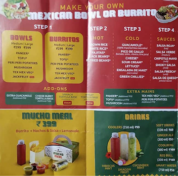 New York Burrito Company menu 