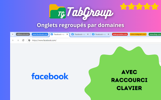 TabGroup - Gestionnaire d'onglets pour Google Chrome™