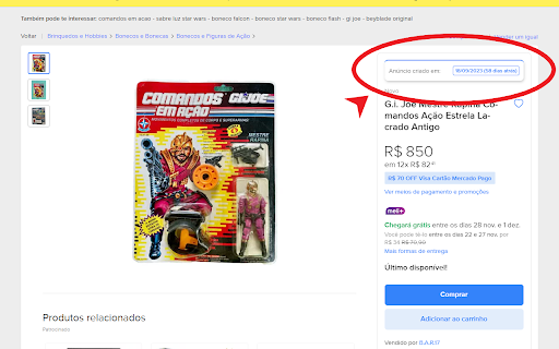 Mercado Livre Ad Inspect